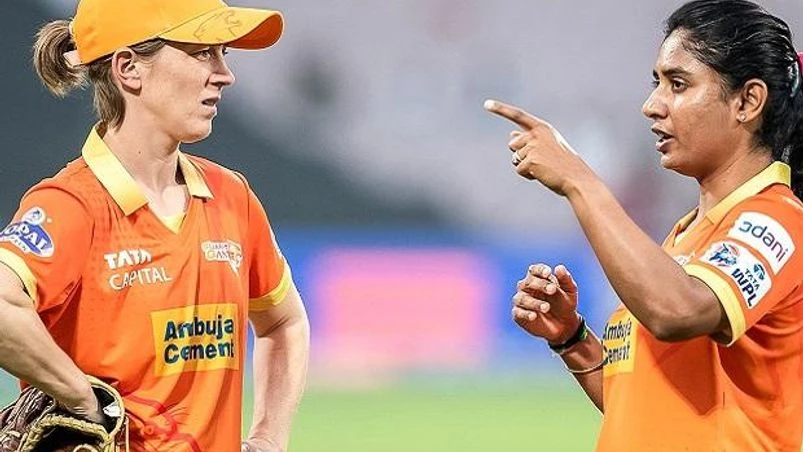 Gujarat Giants coach Rachel Haynes and mentor Mithali Raj Gujarat Giants coach Rachel Haynes and mentor Mithali Raj