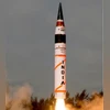 India's Agni-5 Missile on display in New Delhi